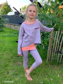 Preview: Baumwolljersey Kombi Flieder Getaway by Thorsten Berger von Swafing